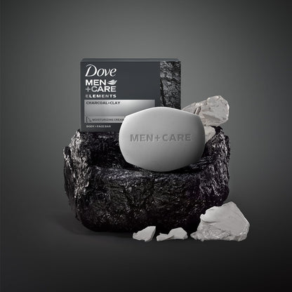 Dove Men+Care Body + Face Bar (6 Bars) – Exfoliating 3-in-1 Charcoal Soap