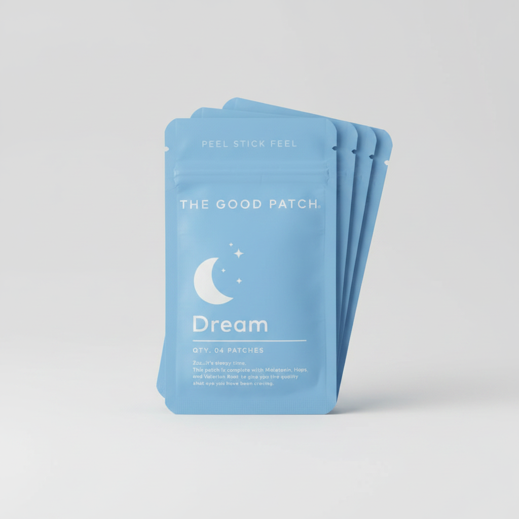 The Good Patch Dream Sleep Patches Melatonin Hops Valerian Root 16 Count 4 Pack