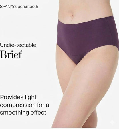 SPANX SPANXsupersmooth Undie-tectable Briefs, Large, Prune