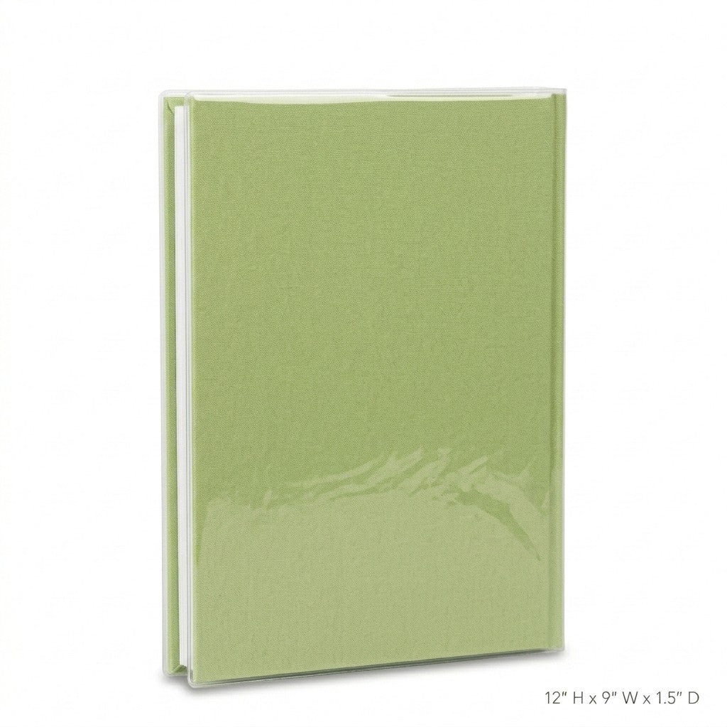 Pioneer 300 Pocket 4x6 Fabric Frame Photo Album Green Bi-Directional Memo New