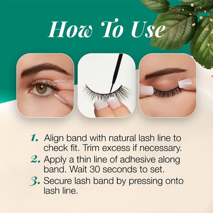 Ardell Eco Lashes 451, Lightweight Natural Look, 1 Pair False Eyelashes