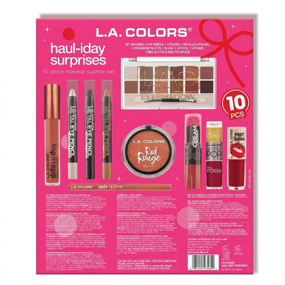 L.A. Colors 10 Piece Haul-iday Surprises Makeup Gift Set Holiday Advent Calendar