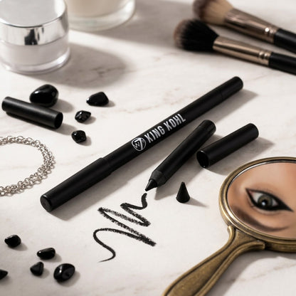 W7 King Kohl Eyeliner Pencil Blackest Black 0.04oz Intense Pigment Eye Definer