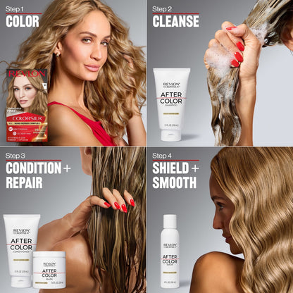 Revlon ColorSilk Permanent Hair Color, Bond Repair Complex, 61 Dark Blonde, 1 pack