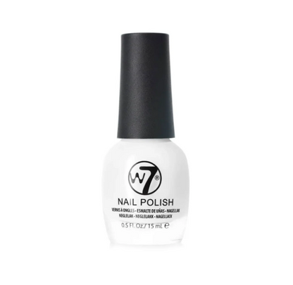 W7 Classic Nail Polish White NP034 15ml 0.5 fl oz Professional Glossy Finish