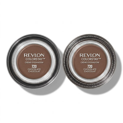 2 Pack Revlon ColorStay Creme Eyeshadow 720 Chocolate Waterproof 24Hr Wear Matte