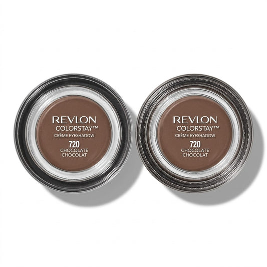 2 Pack Revlon ColorStay Creme Eyeshadow 720 Chocolate Waterproof 24Hr Wear Matte