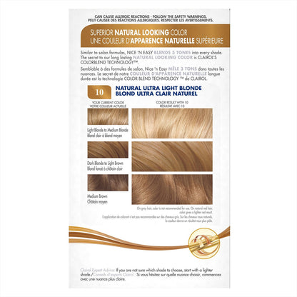 Clairol Nice 'N Easy Permanent, 10/87 Ultra Light Natural-Blond 1 Pack