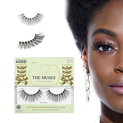 Kiss The Muses, False Eyelashes, 'Empress', 16mm, Includes 1 Pair, Easy to Apply