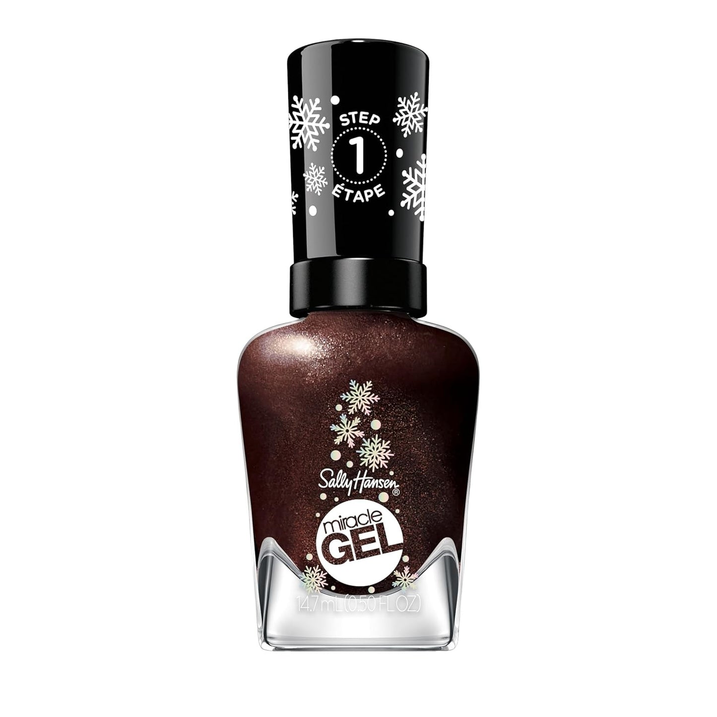 Sally Hansen Miracle Gel Hot Cocoa Cuddles Long Lasting Gel Like Formula No UV Lamp Needed Opaque Shimmery Brown Nail Polish