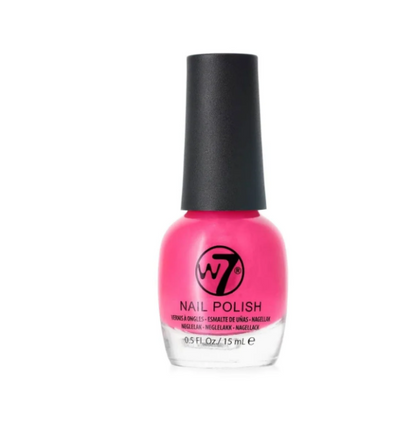 W7 Classic Nail Polish NP078 Fuchsia 15ml 0.5oz Vibrant Hot Pink Long Lasting