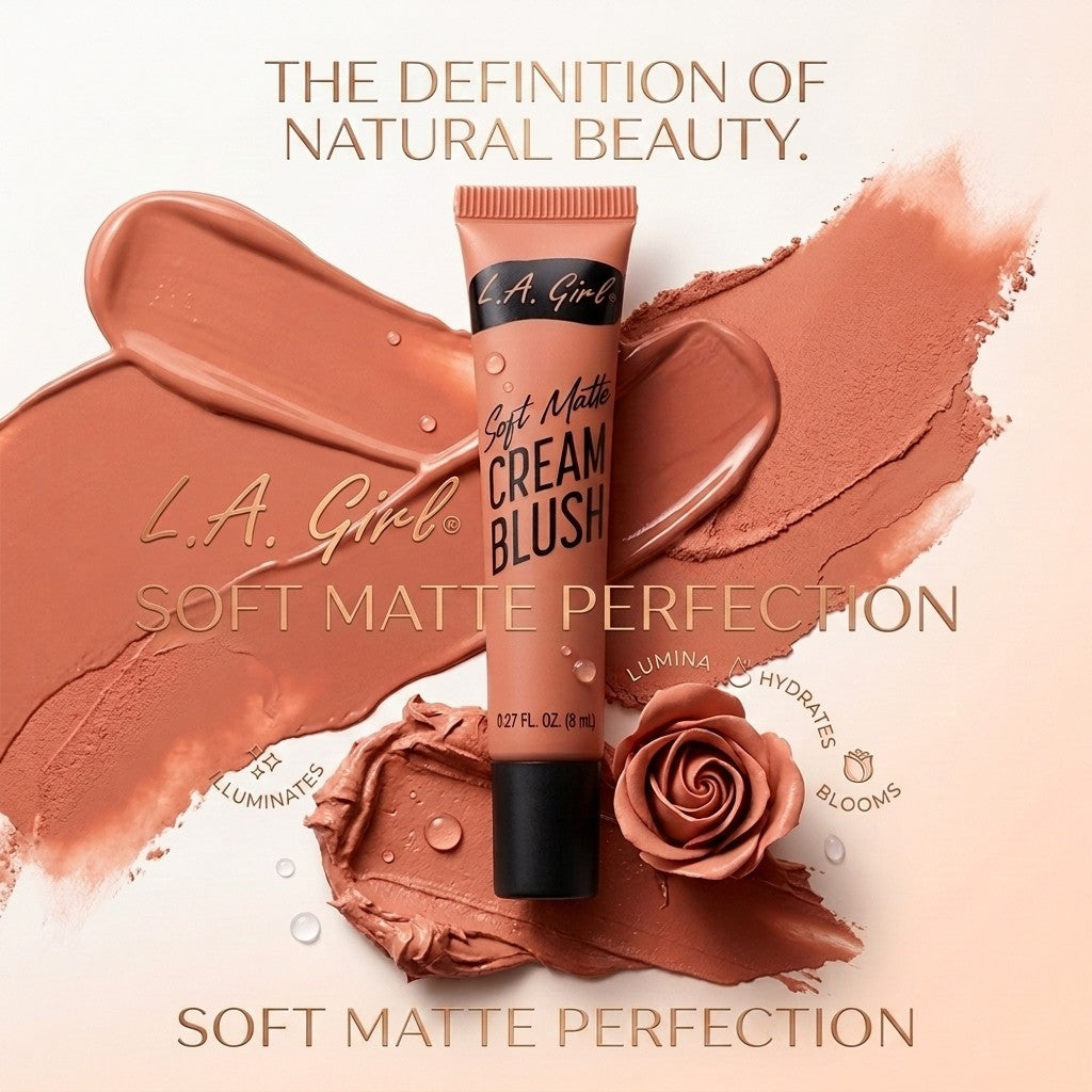 L.A. Girl Soft Matte Cream Blush, Grace GBL442