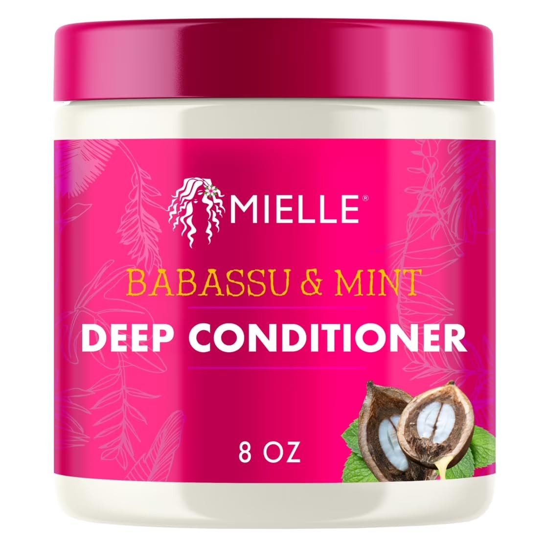Mielle Organics Babassu & Mint Deep Conditioner with Protein, Moisturizing 8 oz