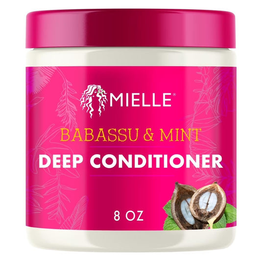 Mielle Organics Babassu & Mint Deep Conditioner with Protein, Moisturizing 8 oz