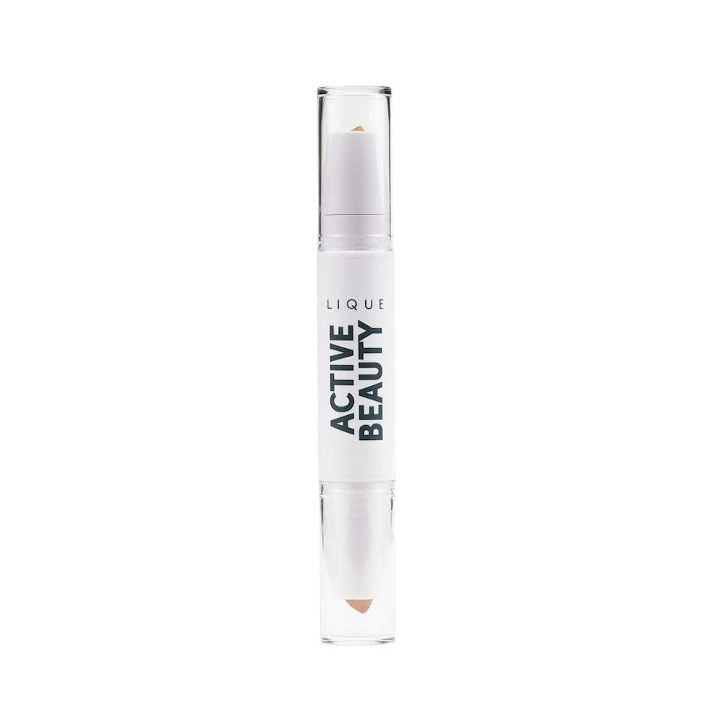 LIQUE Active Highlighter & Eye Brightener Duo Makeup Stick Bronze, 0.09 Oz.