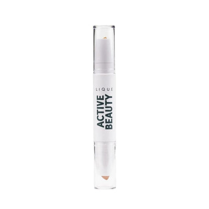 LIQUE Active Highlighter & Eye Brightener Duo Makeup Stick Bronze, 0.09 Oz.