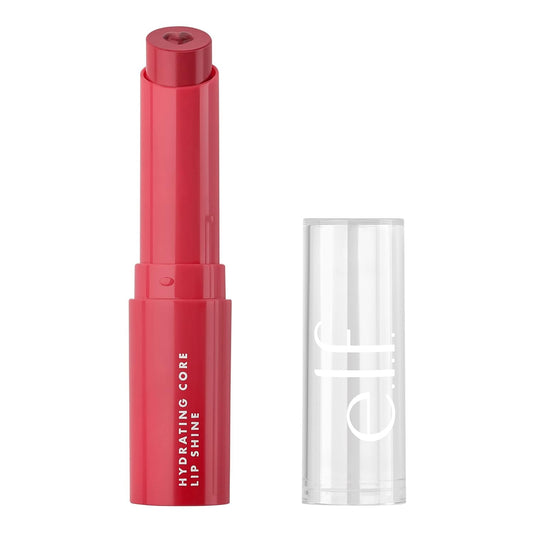 e.l.f. Hydrating Core Lip Shine with Shea Butter & Vitamin E, Lovely Light Red