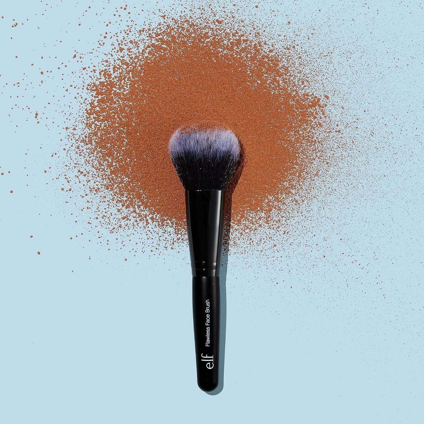 e l f Flawless Face Brush Synthetic Makeup Brush For Contour Definition Great For Powder Blush Bronzer Vegan Cruelty Free