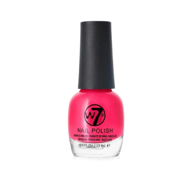 W7 Classic Nail Polish It's Pink NP076 0.5 Fl Oz Vibrant Pink Glossy Finish New
