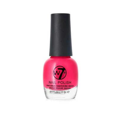 W7 Classic Nail Polish It's Pink NP076 0.5 Fl Oz Vibrant Pink Glossy Finish New