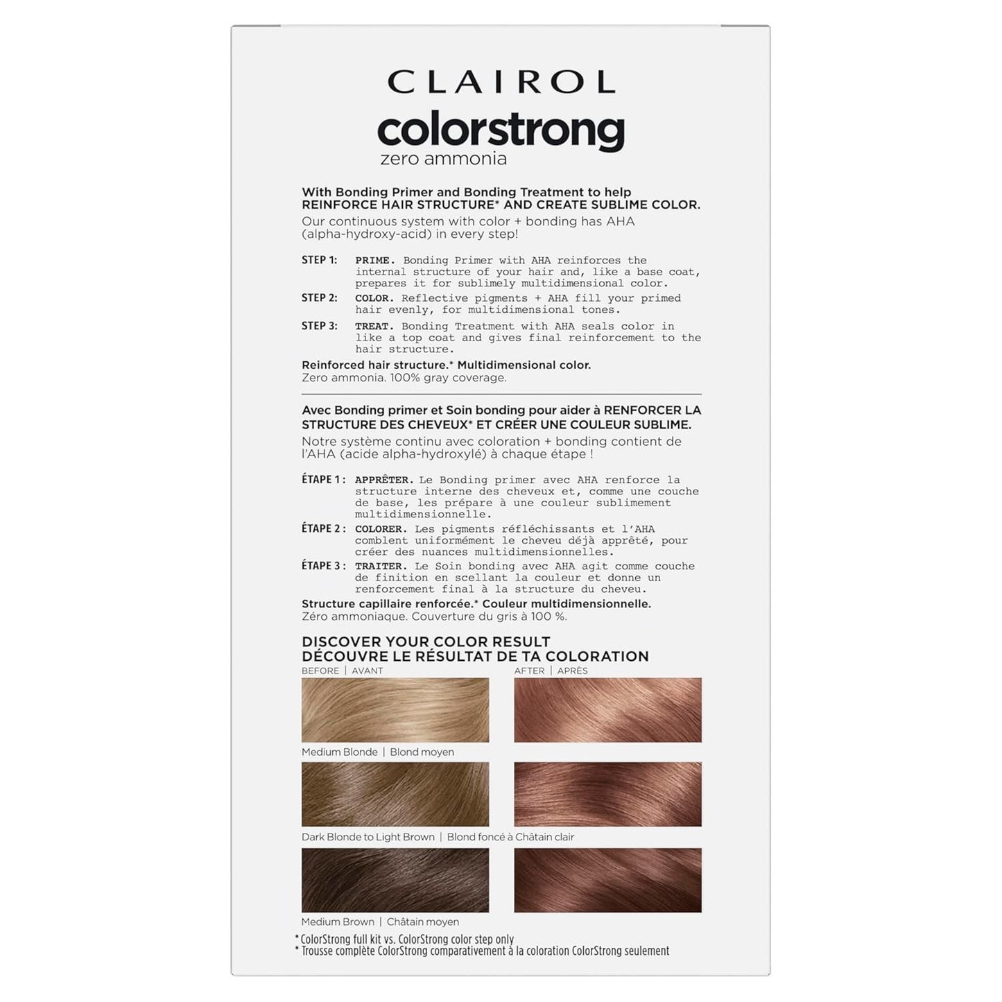Clairol ColorStrong Permanent Hair Dye 8.63 Sunset Rose Coral Sands 2 Pack