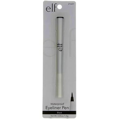 2 Pack E.L.F. Eyeliner Pen Felt Tip Black Long Lasting Liquid Eyeliner 0.05 Oz