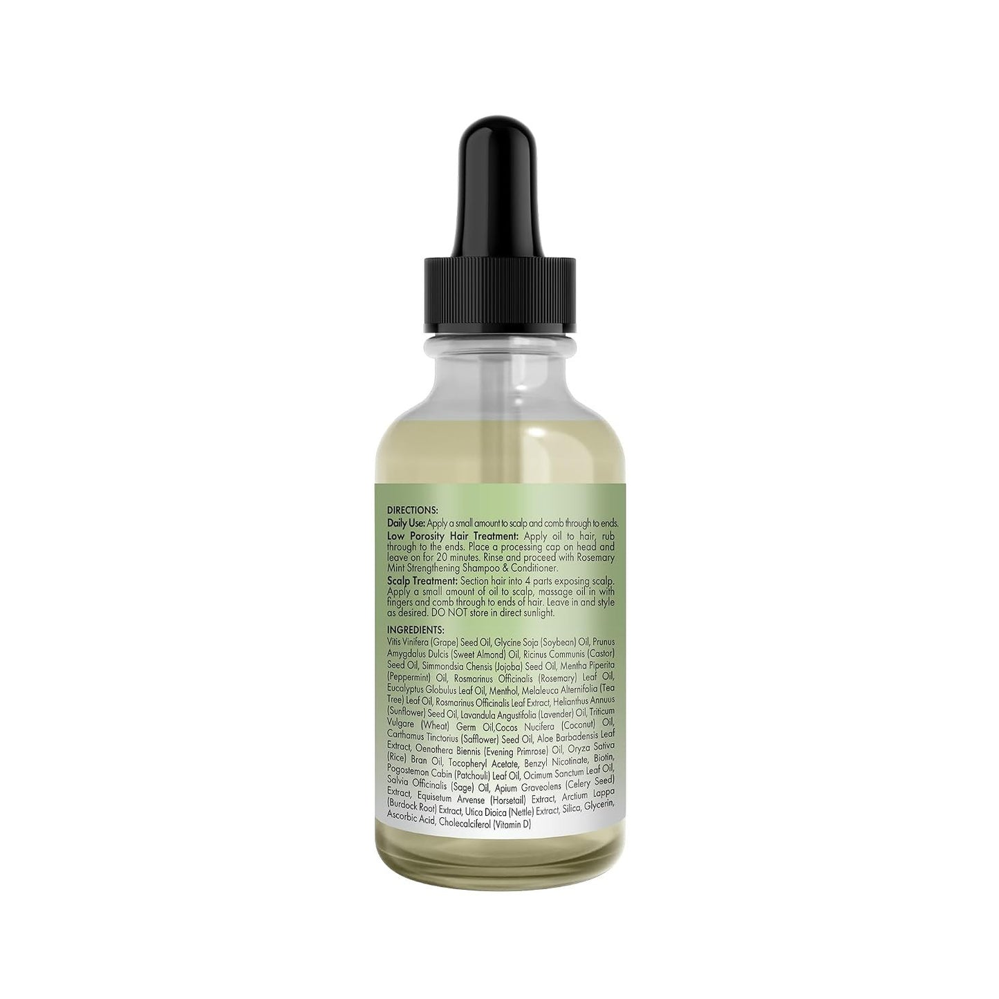 Mielle Organics Rosemary & Mint Light Hair Oil, Split Ends & Dry Scalp Treatment 2 Fl oz