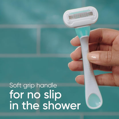 Gillette Venus Extra Smooth Sensitive Women's Disposable Razors 5-Blade 4 Count