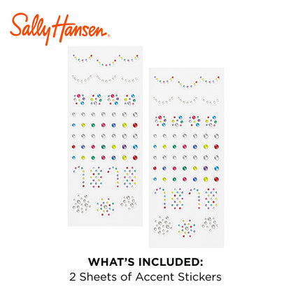 Sally Hansen Salon Effects Nail Accents Sweet Life Nail Art Decals Easy to Use No Commitment Use On Nail Polish or Bare Nails Mix Match