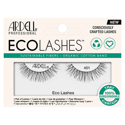 Ardell Eco Lashes 451, Lightweight Natural Look, 1 Pair False Eyelashes
