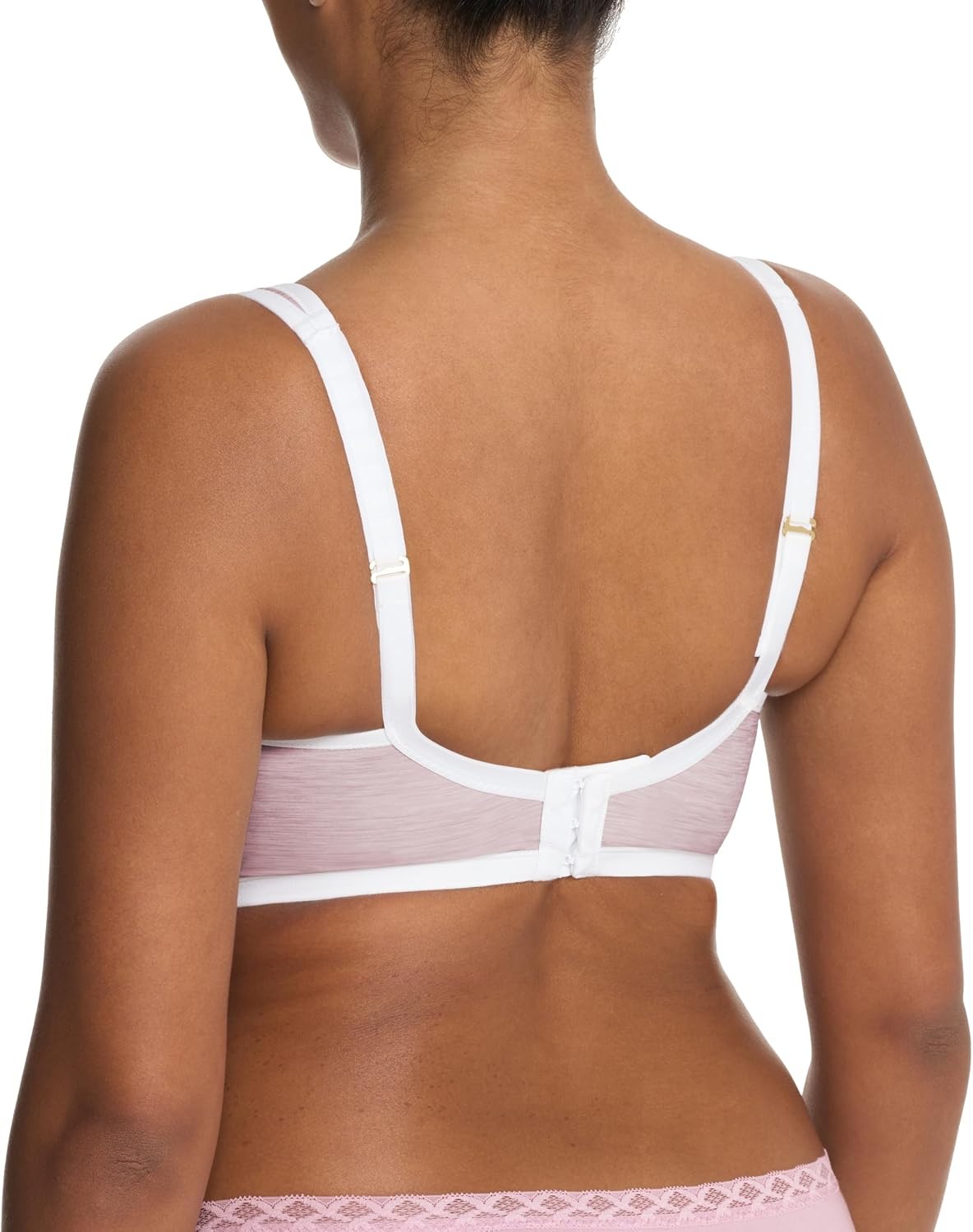Natori Women's Natori Yogi Contour Convertible Sports Bra Pink/Light Ivory 32DDD
