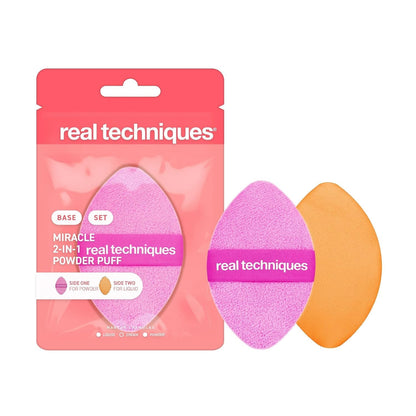 Real Techniques Miracle 2-In-1 Powder Puff, 1 Count