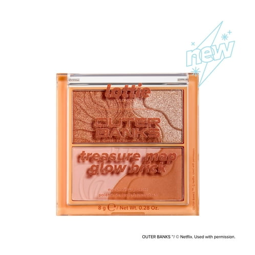 Lottie London x Outer Banks Pogue Life 4pc Makeup Set Palette Lip Balm Glow