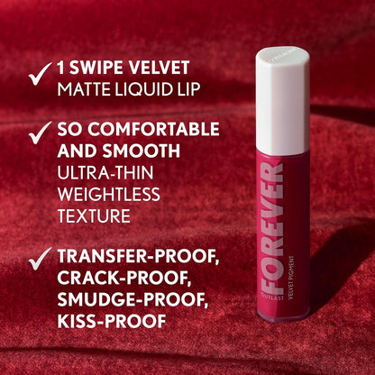 CoverGirl Outlast Forever Velvet Pigment 500 Brazen Raisin Matte Lipstick Vegan Formula Easy to Use Glides on Effortlessly Long Lasting Perfect Color 0 30oz
