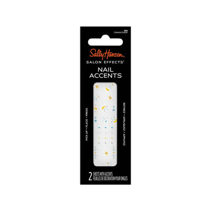 Sally Hansen Salon Effects Nail Accents, Celestial Eclipse, Nail Art Decals, Easy to Use, No Commitment, Use On Nail Polish or Bare Nails, Mix and Match