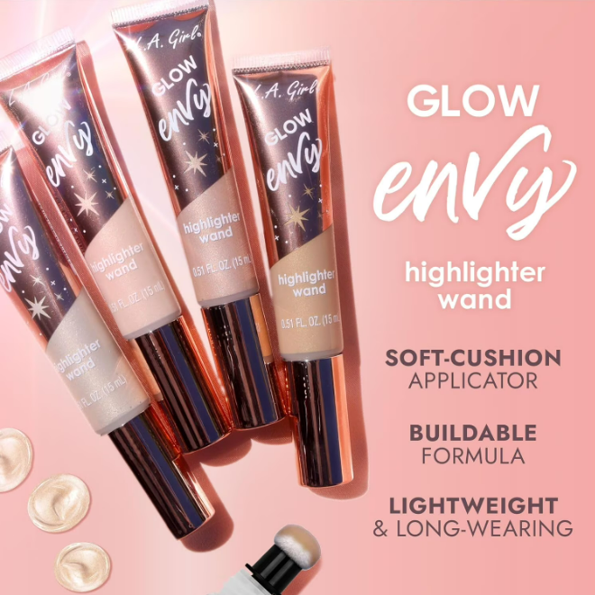 L.A. Girl Glow Envy Highlight Wand, Nightlife GBL575