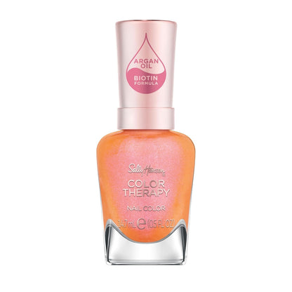 Sally Hansen Color Therapy Nail Polish | Biotin, Argan Oil, 290 Tangerine Dream