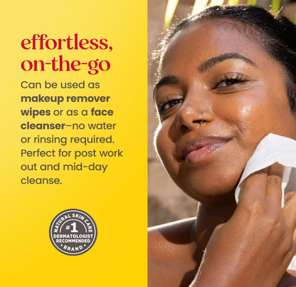 Burt’s Bees Purifying White Tea Facial Towelettes, 100% Plant Based Cloths; 30CT