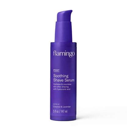 2 Pack Flamingo Women's Post-Shave Soothing Body Serum Coconut Lavender 5 oz