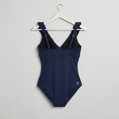 Designed For You Women's Navy Blue One Piece Swimsuit Size M NWT Slimming Fit