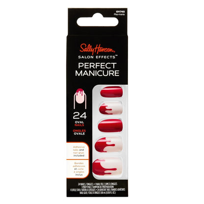 Sally Hansen Salon Effects® Perfect Manicure, Plas-Mania, Press On Nails, Non-Damaging Adhesive Tabs, File, and Alcohol Pad Included