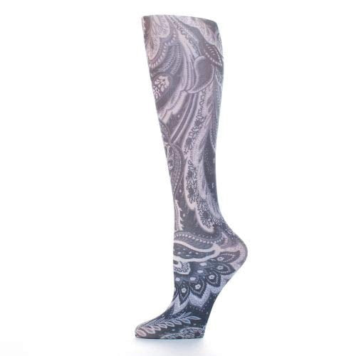 Celeste Stein Women's Mild Compression Knee High Stockings 8-15 mmHg Black Calipso