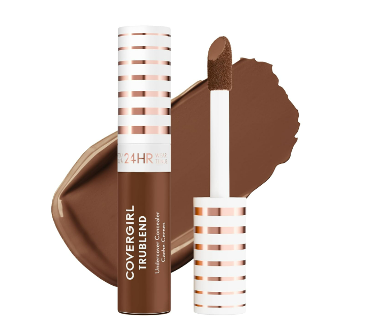 COVERGIRL TruBlend Undercover Concealer, Buildable Full Coverage, D500 Deep Golden
