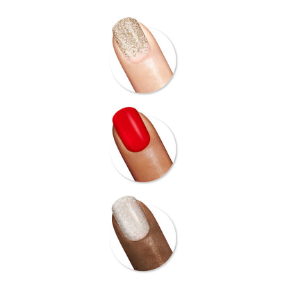 Sally Hansen Salon Effects Nail Strips No UV Light Needed No Dry Time Long Lasting Non Damaging 32 Nail Strips 1 Cuticle Stick Nail File Prep Pad List Ruby