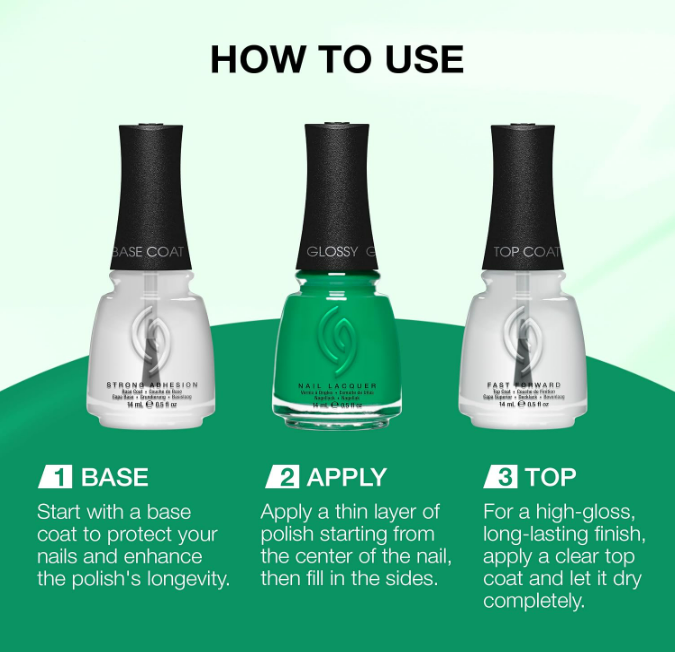 China Glaze CG Emerald Bae Nail Lacquer Vibrant Emerald Green Nail Polish Long Lasting Quick Dry Chip Resistant Glossy Finish for Salon DIY Manicure 0 5 fl oz