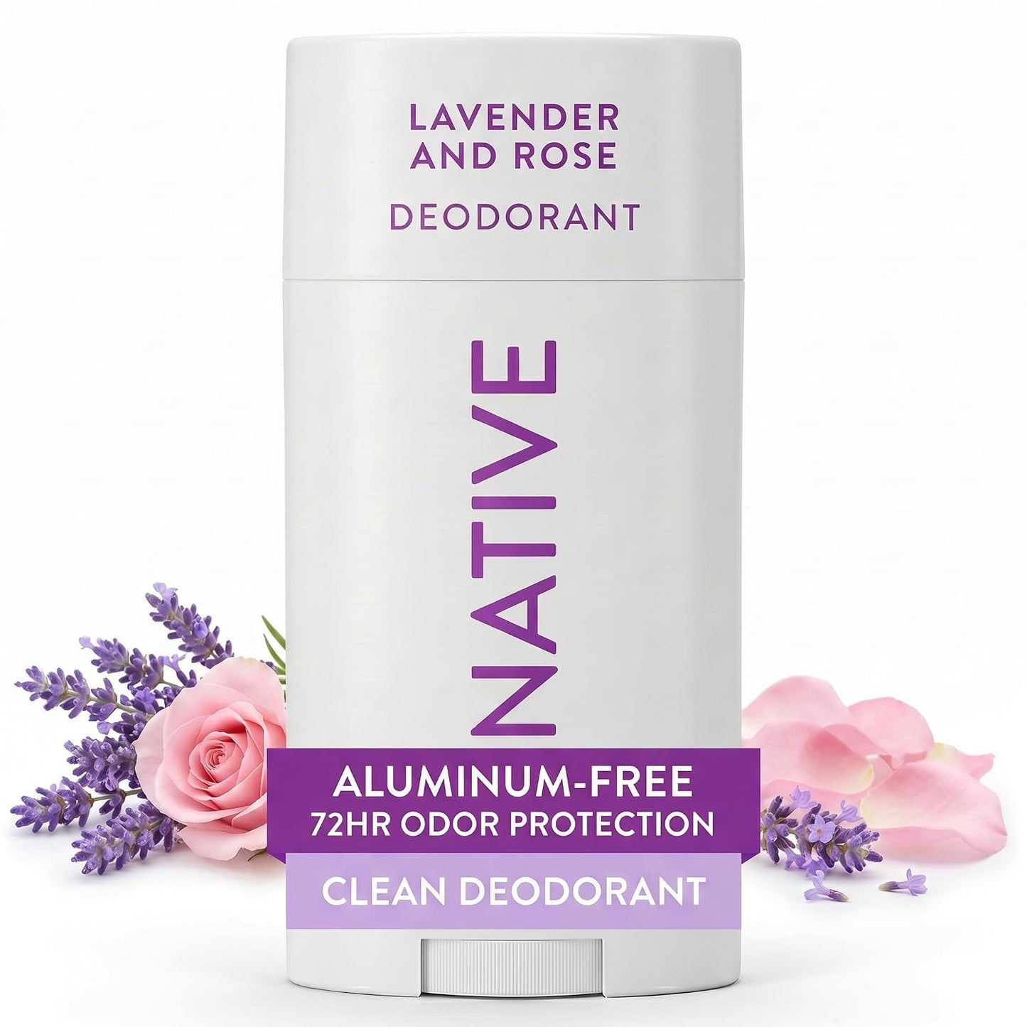 Native Deodorant Contains Naturally Derived Ingredients, Lavender & Rose 2.65oz