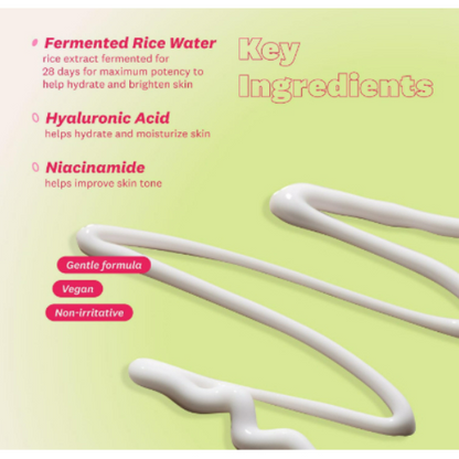 Face Shop Rice Water Bright Vegan Eye Cream Eye Cream for Dark Circles Dark Circles Under Eye Treatment Under Eye Brightener Hydrating Niacinamide Hyaluronic Acid Korean Skin Care