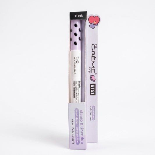 The Crème Shop BT21 Tata Heart Stamp & Jet Black Eyeliner Duo Limited Edition