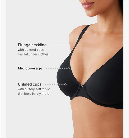 Wacoal, Women's, Better Than Braless Underwire Bra, Black, 32H