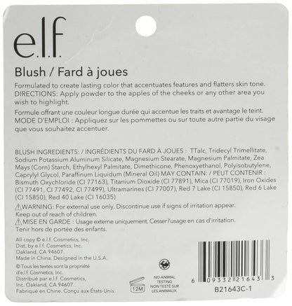 e.l.f. Blush, Long-Lasting Blush For Creating A Natural, Healthy Glow, Blushing